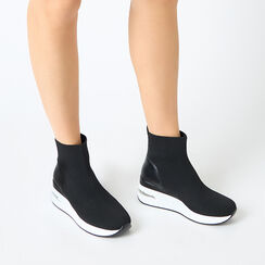 Slip on mujer negra en tela, Primadonna, 252822812TSNERO037, 002 preview