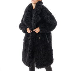 Maxi coat nero, Primadonna, 20B400014FUNEROUNI, 001 preview