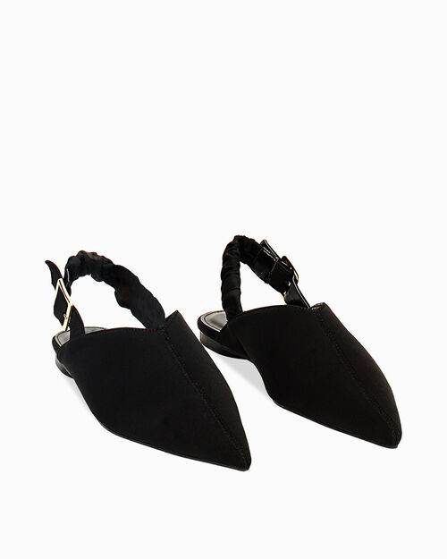 Ballerine sabot nere, BLACK