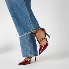Décolleté open shank cherry con tacco 10,7 cm, Primadonna, 262102032VECHER035, 002a