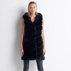 CLOTHING FUR JACKET FUR NERO, Primadonna, 22B420543FUNEROM, 001a