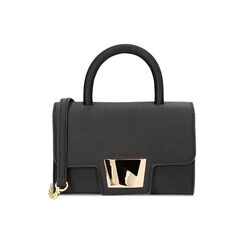 Minibag nera in raso, Primadonna, 235125743RSNEROUNI, 001 preview