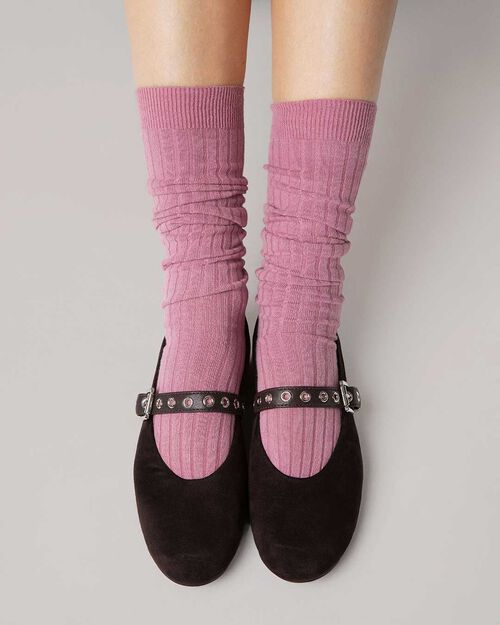 Ballerine testa di moro con cinturino argento, DK BROWN