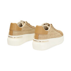 Zapatillas de mujer beige en rafia, Primadonna, 250602101RFBEIG035, 004 preview