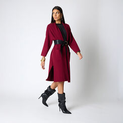 Prendas de punto burdeos en tela con un encanto único, Primadonna, 26U558022TSBORDUNI, 002a