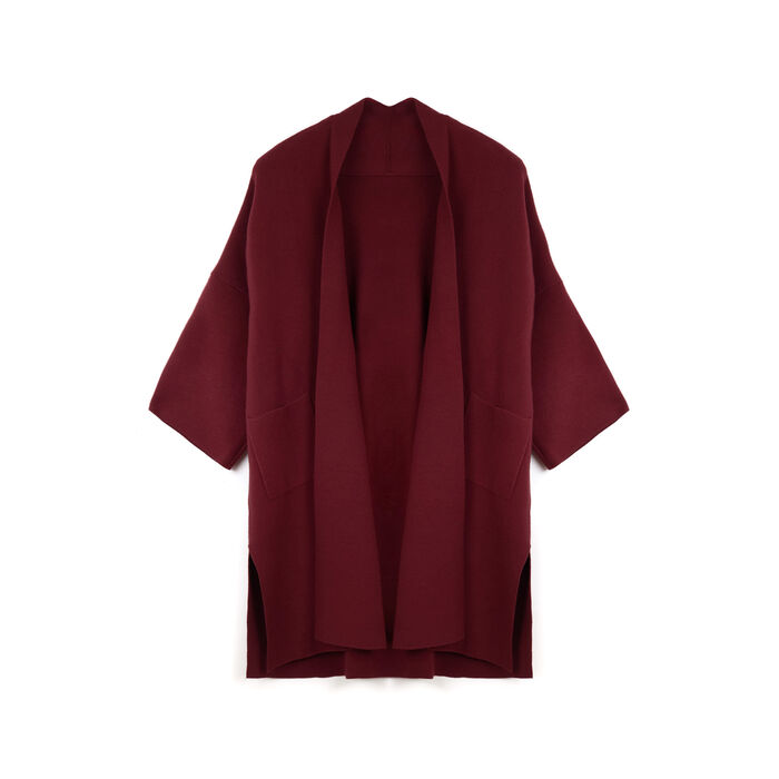 Prendas de punto burdeos en tela con un encanto único, Primadonna, 26U558022TSBORDUNI