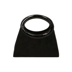 Mini-bag geometrica in microfibra, Primadonna, 225731501MFNEROUNI, 003 preview