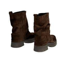 Stivaletto biker con gambale sceso in camoscio, Primadonna, 24L699702CMMORO036, 003 preview