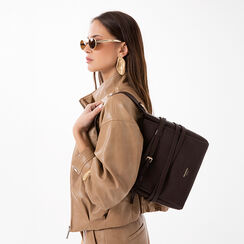 Sac &agrave; main marron avec design &eacute;l&eacute;gant, Primadonna, 27D900850EPMOROUNI, 002a