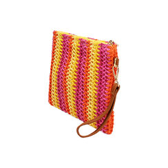 Pochette donna mare gialla in raffia, Primadonna, 25J900549RFGIALUNI, 003 preview