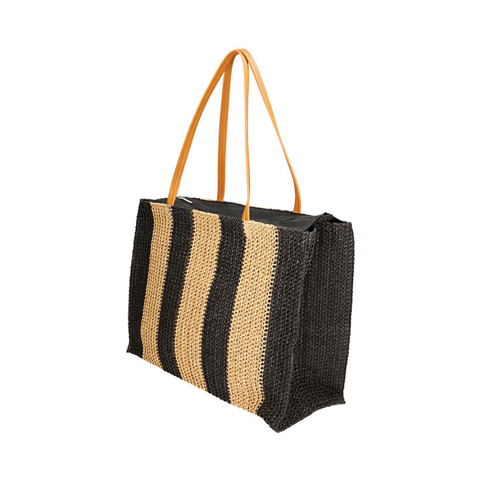 Borsa di clearance paglia nera