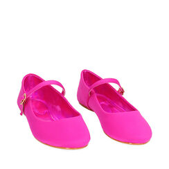 Ballerine fucsia in tessuto, Primadonna, 234988011LYFUCS035, 002a