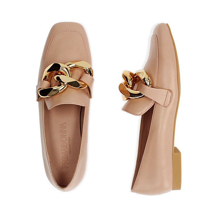 Mocasines maxicadena nude |