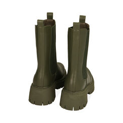 Chelsea boots verde militare, tacco 5,5 cm , Primadonna, 200614805EPMILI036, 003 preview
