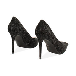 Décolleté in microfibra nera con tacco 10 cm, Primadonna, 262130611MPNENE041, 004 preview