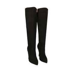 WOMEN SHOES BOOTS MICROFIBER NERO, Primadonna, 222186176MFNERO036, 002a