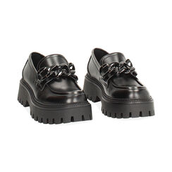 Mocasines negros con tacón de 5,5 cm para un estilo audaz., Primadonna, 260628920ABNERO035, 003 preview
