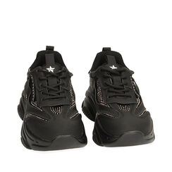 WOMEN SHOES SNEAKERS SYNTHETIC NERO, Primadonna, 229300801EPNERO036, 002a