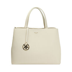 Sac à main femme couleur crème, Primadonna, 255701419EPPANNUNI, 001a