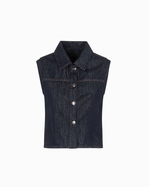 Chaleco vaquero estilo urbano, JEANS