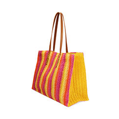Borsa donna mare grande gialla in raffia, Primadonna, 25J904549RFGIALUNI, 003 preview