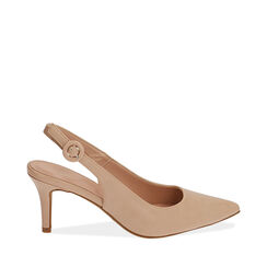 Slingback nude, tacco 7 cm , Primadonna, 192133673EPNUDE035, 001a