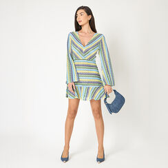 Copricostume donna multicolor blu in tessuto, Primadonna, 25B420475TSMUBLL, 003 preview