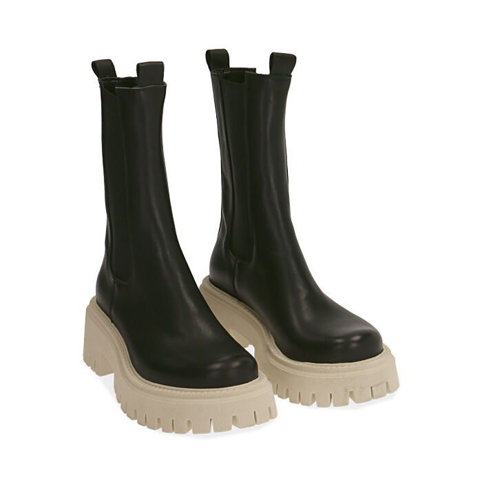 KEYS Mocassino chunky con tacco - nero - Boscaini Scarpe