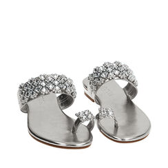 Sandalias flat joya plata laminado, Primadonna, 194909955LMARGE036, 002a