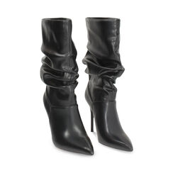 Bottines noires à talons de 10 cm pour femme, Primadonna, 262104527EPNERO035, 003 preview