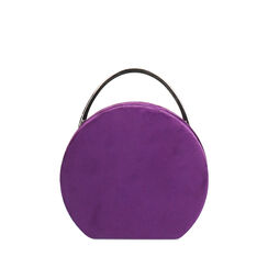 Clutch viola in microfibra con tracolla removibile, Primadonna, 261123006MFVIOLUNI, 001a