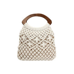 Sac à main femme crème en tissu, Primadonna, 255110504TSPANNUNI, 001 preview
