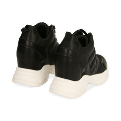 Sneakers nere, zeppa 4 cm , Special Price, 182815552EPNERO035, 004 preview