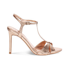 Sandalia con tacón de mujer rosa-oro chic, Primadonna, 252164305LCRAOR035, 001 preview