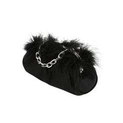 Sac à bandoulière noir orné de plumes, Primadonna, 205124500LYNEROUNI, 002 preview
