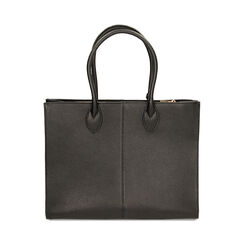 Borsa a spalla nera in pelle, Primadonna, 22U309908PENEROUNI, 003 preview