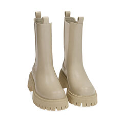 Bottines Chelsea blanc cassé, talon 5,5 cm , 200614805EPPANN040, 002a