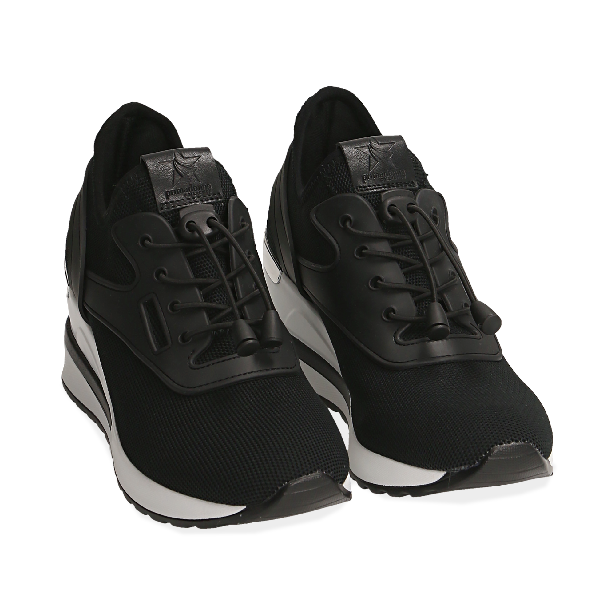 Sneakers nere in tessuto con zeppa | Primadonna Collection