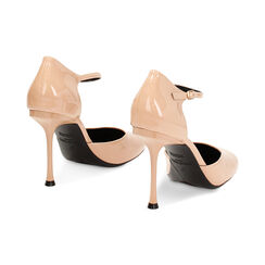 Décolleté open shank nude con punta tonda, tacco 10 cm, Primadonna, 242198501VENUDE035, 003 preview