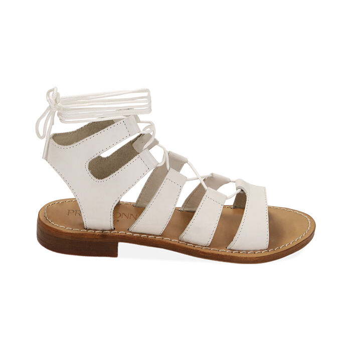 Sandali bianchi clearance pelle