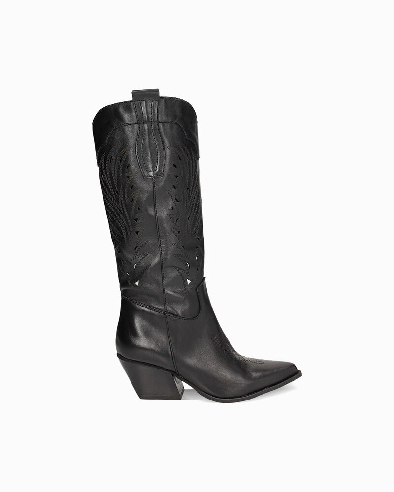 Bottes en cuir noires image number null