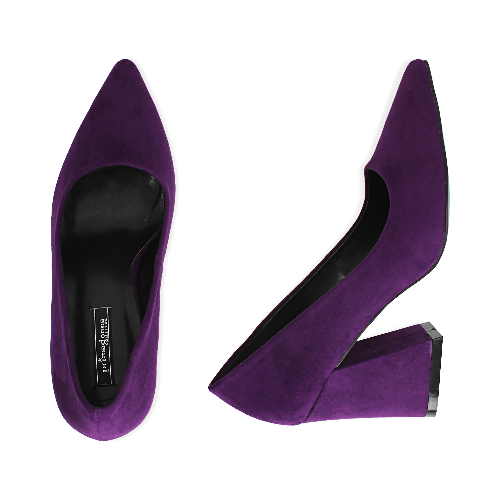 scarpe viola decolleté