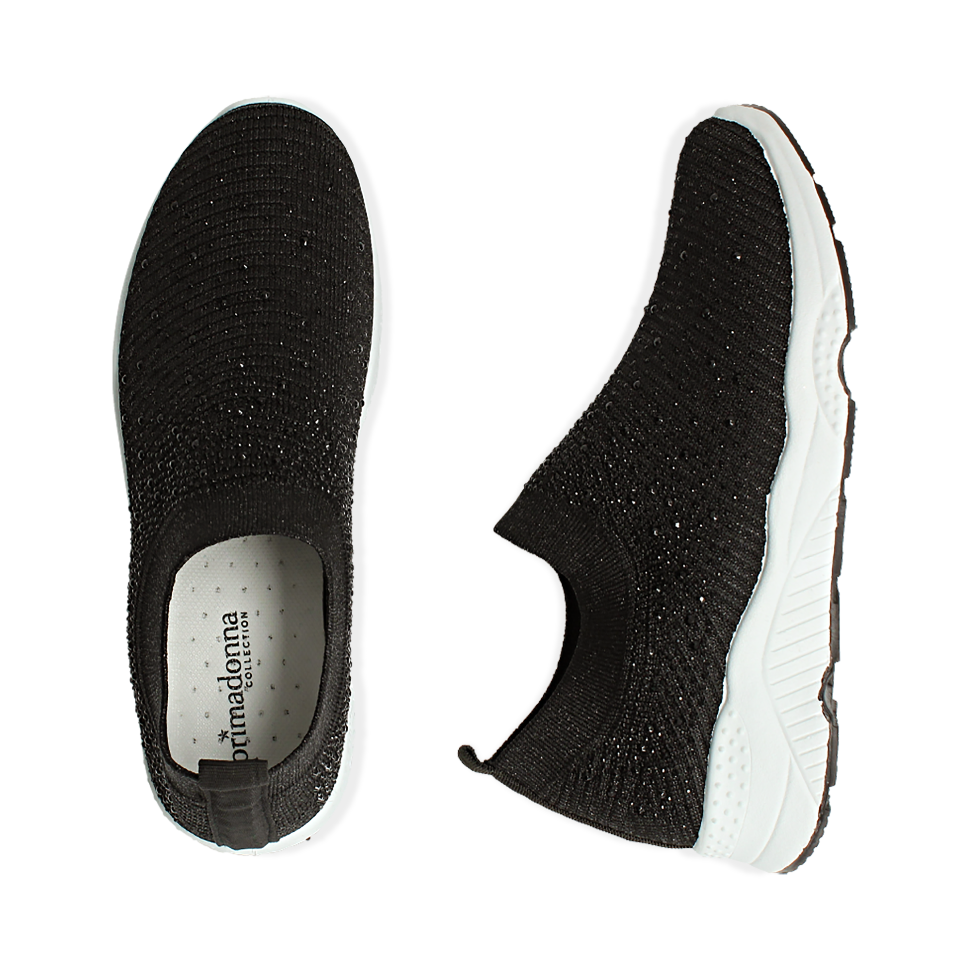 Slip-on nere in tessuto | Primadonna Collection
