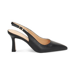 Décolleté slingback donna nere, tacco 8 cm, Primadonna, 254902503EPNERO036, 001 preview