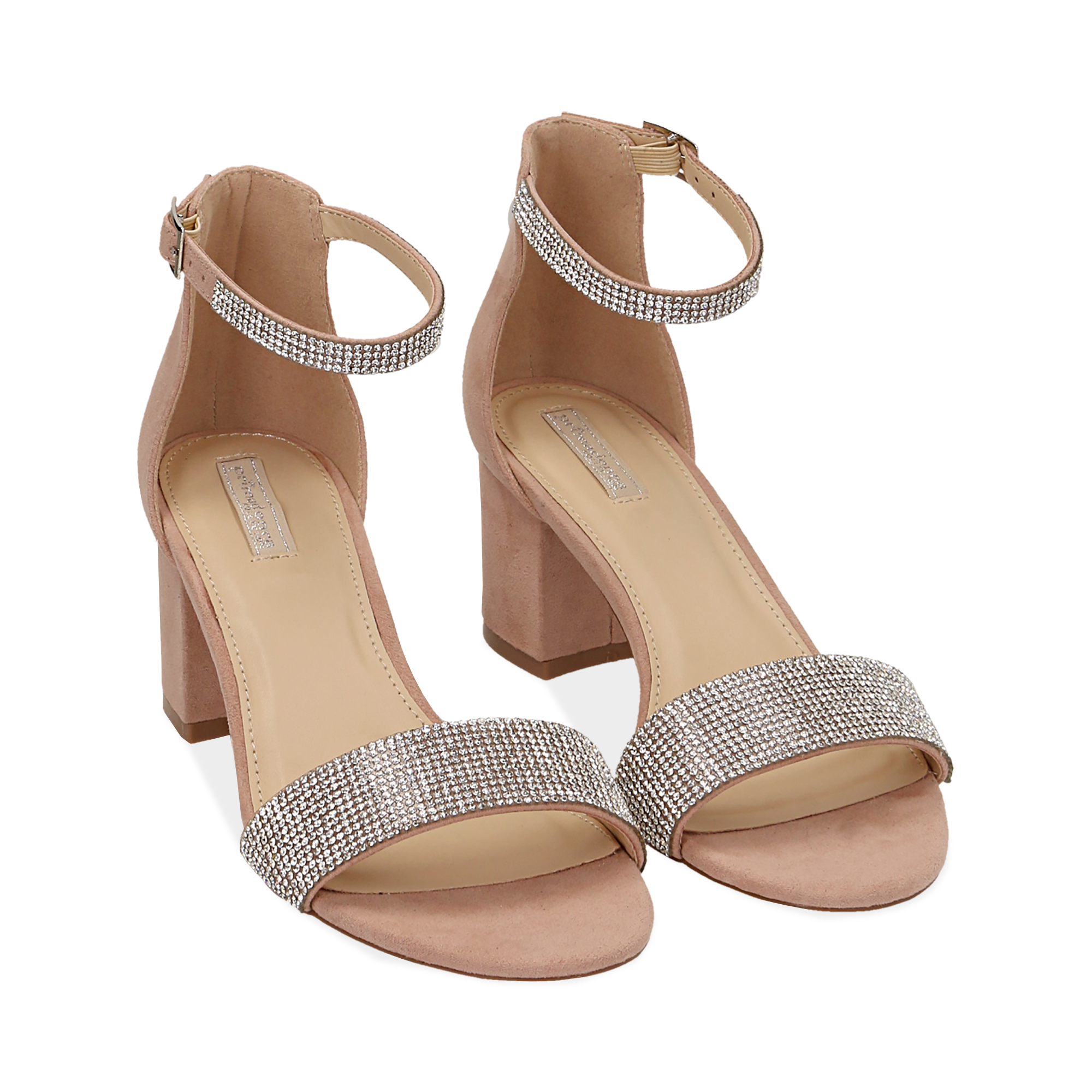 Sandali flat neri in microfibra con strass BLACK Donna | Sandali Bassi  Primadonna Collection ~ Lorenzo Guida