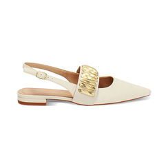 Bailarinas crema destalonadas elegantes, Primadonna, 274906032EPPANN035, 001 preview