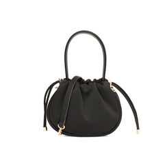 Mini bag nera in tessuto, Primadonna, 245125843LYNEROUNI, 001 preview