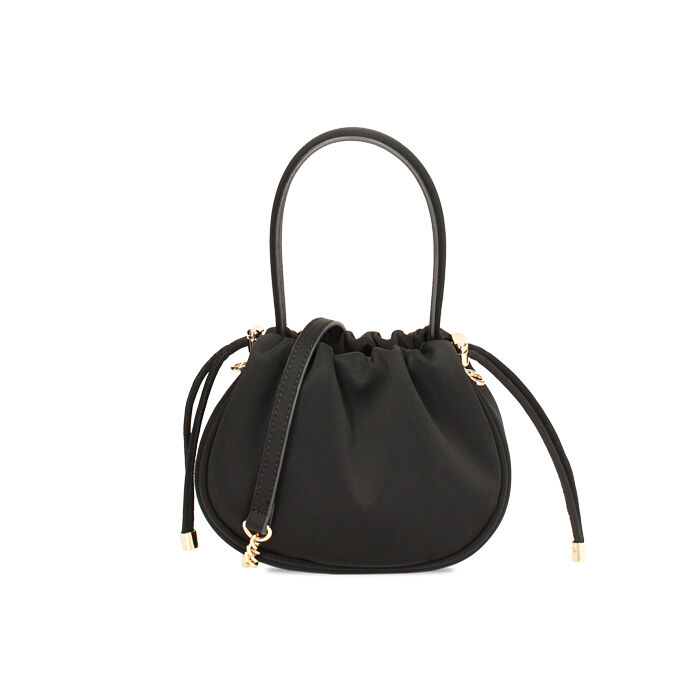Mini bag nera in tessuto, Primadonna, 245125843LYNEROUNI