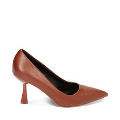 CALZATURA DECOLLETE' SINTETICO COGN, Primadonna, 224934802EPCOGN036, 001a