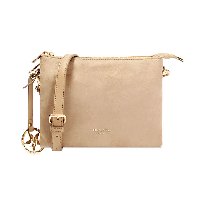 Pochette donna taupe in microfibra, Primadonna, 255701398MFTAUPUNI